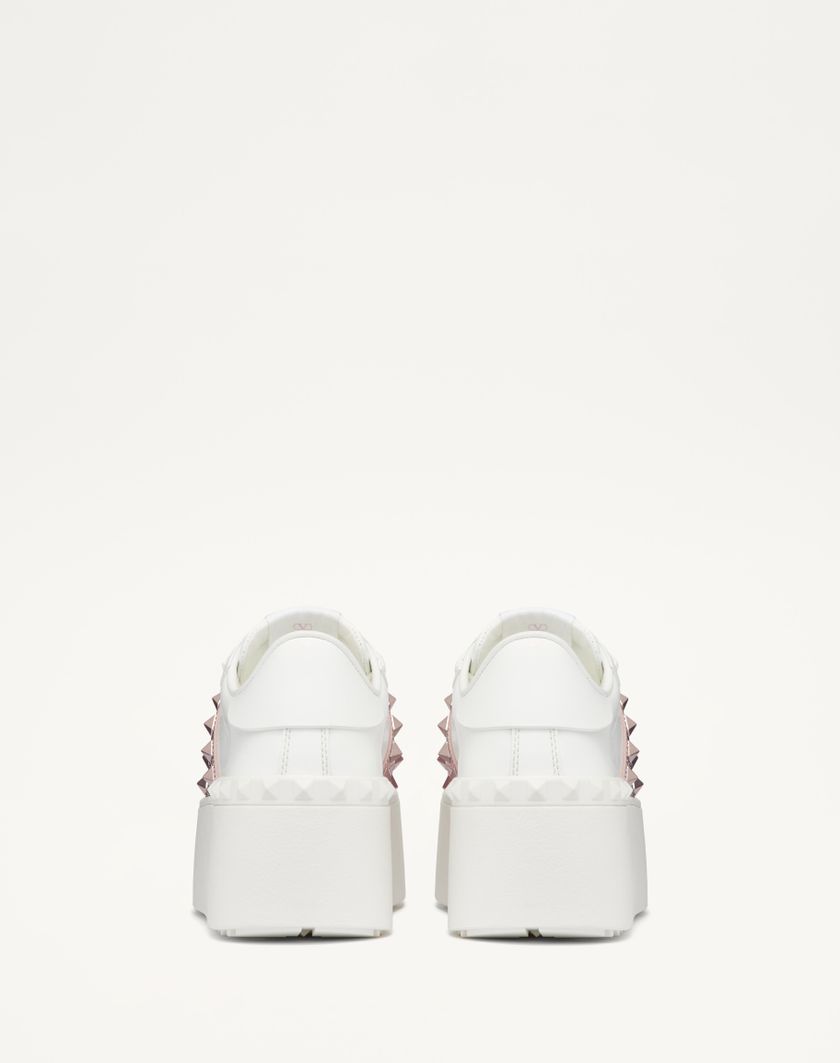 FLATFORM ROCKSTUD UNTITLED SNEAKER IN CALFSKIN WITH MICRO STUDS - Image 4